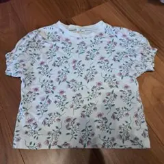 花柄フリル袖Tシャツ 100サイズ