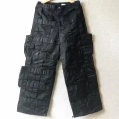 GS テクノパンツ 3本ライン ブラック メンズ