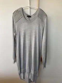 【美品】green/HYKE ニットワンピース ライトグレー