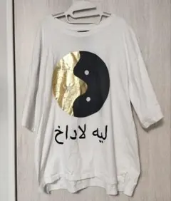 レー Leh Tシャツ 半袖 陰陽 ホワイト