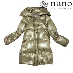 nano universeナノユニバース ダウンコート ダウンベスト チェック