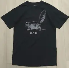クリバンキャット Tシャツ ハワイ 古着 USA製 猫 犬 S ブラック