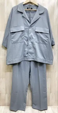 kutir 半袖 オーバーサイズ シャツ パンツ セットアップ 上下 メンズ