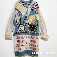 【ALBEROBELLO】アルパカu0026カシミヤ混 カーディガン ニット ワンピース