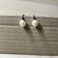 淡水パール 7mm-8mm オレンジ色