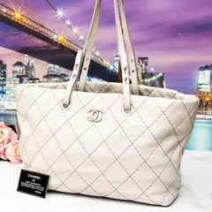 【超美品】 CHANEL シャネル オンザロードトートバッグ