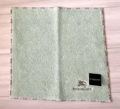 【新品】BURBERRY LONDON♡タオルハンカチ グリーン