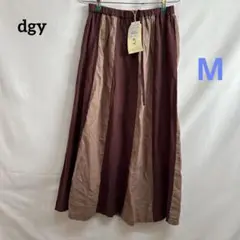 B24 dgy キリカエフレアスカート　綿麻ツイル M
