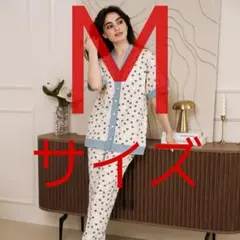 綿100% レディース Mサイズ 上下セット　ハート柄　パジャマ