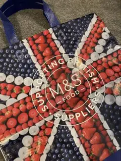 再入荷★M&S ビニール製エコバッグユニオンジャック柄