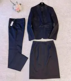 新品あり✨ONLY ビジネススーツ　3ピース　セットアップ　Ｓ～M　黒　チェック