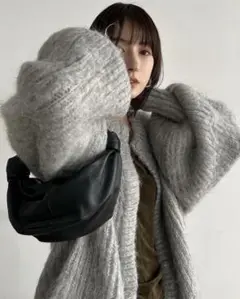 CLANE COLOR MOHAIR SHAGGY CARDIGAN