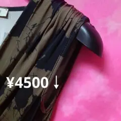 ⚜️実質M-L【限定♥エジェリ　ノースリーブひざ丈ワンピース茶¥4500↓
