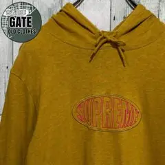 【※希少】supreme シュプリーム★刺繍ロゴ 薄手パーカー S 人気