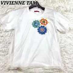 美品✨現行✨ヴィヴィアンタム フローラルディテール メッシュ レイヤーシャツ