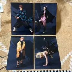 舞台鬼滅の刃　特典ブロマイド4種　炭治郎・禰豆子・善逸・伊之助