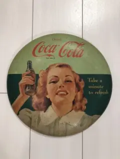 コカコーラ　Coca-Cola　丸型看板　レトロビンテージ　1994年 Coca Cola コカコーラ 丸 看板 1994年 - メルカリ