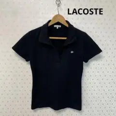 ❇️良品❇️ラコステ❇️レディース❇️半袖ポロシャツ❇️黒❇️サイズ44