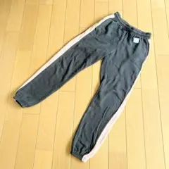 H＆M 女の子 スウェット 長ズボン ジョガーパンツ 150 グレー ピンク