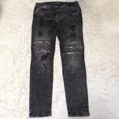 ZARA y2k archive gimmick デニム ブラック スタッズ
