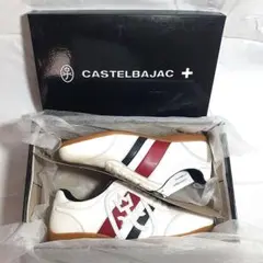 【新品/未使用】カステル バジャック☆家紋/トリコラインカラー/レザースニーカー
