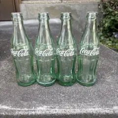 Coca-Cola 緑色ガラスボトル 4本セット