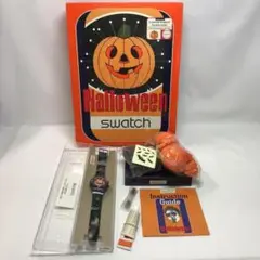 #1908-1 swatch Halloween 腕時計 かぼちゃオブジェ付き