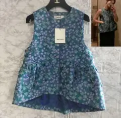 新品タグ付き✨MACHATT　マチャット　ジャガード　フラワー　ペプラム　ベスト