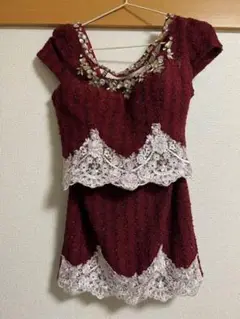 ローブドフルール グロッシー ミニドレス