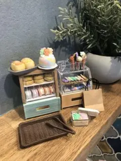 【ハンドメイド】ミニチュアスイーツ　ミニチュアロータスアイスクリーム屋さんセット
