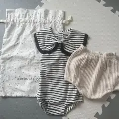 ロンパース・ブルマセット ストライプ