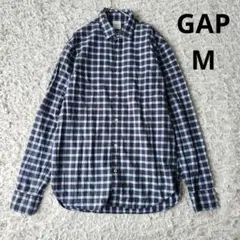 【Gap】LIVED-IN　長袖シャツ　チェック柄　Mサイズ 胸ポケット