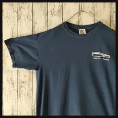 アメリカ古着　半袖Tシャツ　COMFORT　M　islandスミス島　ネイビー