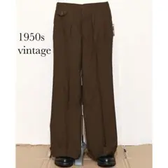 1950s 2tac wool slacks vintage khaki