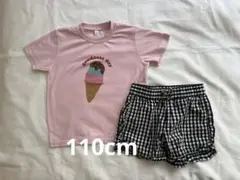 【最終値下げ】西松屋 アイスクリーム Tシャツ 半袖、ショートパンツ 110cm
