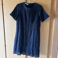 【美品】LOWRYS FARM ローリーズファーム 半袖ワンピース ブラック