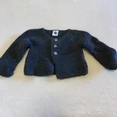 PETIT BATEAU ダークグレー カーディガン 3m