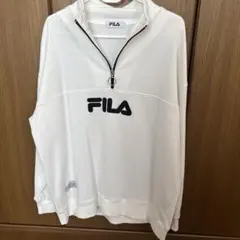 FILA ハーフジップパーカー⭐︎白