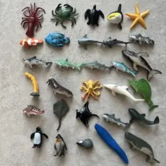 海の生き物　ミニフィギュアコレクション　30種　30個セット　海洋生物