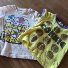 アイスクリームとクッキーTシャツ2枚セット 100