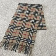Burberry マフラー ノバチェック 英国製 90s ラムウール100%