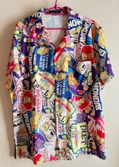 ガーフィールド 柄シャツ Tシャツ 古着 キャラクター 派手シャツ 未使用