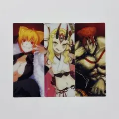 FGO　最終再臨展　編成画面風カード　茨木童子　レオニダス　ジャガーマン