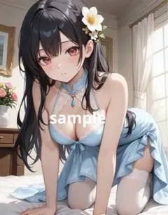 AIイラスト　美女 L版サイズ 1点物 B51