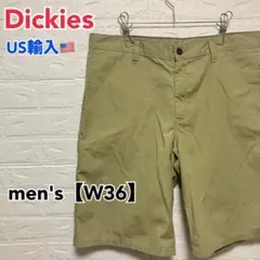 ●AA101【US輸入】ディッキーズ ショートパンツ カーキ系 メンズ【W36】