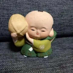 可愛い 福助 貯金箱 人形 縁起物 郷土玩具 民藝 陶器 置物 こけし 駄玩具