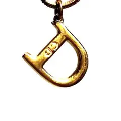 【美品】 Christian Dior イニシャル ネックレス D アクセサリー