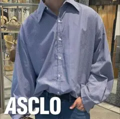 ASCLO Overfit Balloon Stripe Shirt