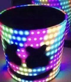 マシュメロ LED 電飾 マスク　高品質　　被り物　メロヘッド　フェス　EDM マシュメロ LED 電飾 マスク 高品質 被り物 メロヘッド フェス EDM