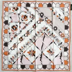 【美品】プッチ スカーフ プッチ柄 ピンク オレンジ系